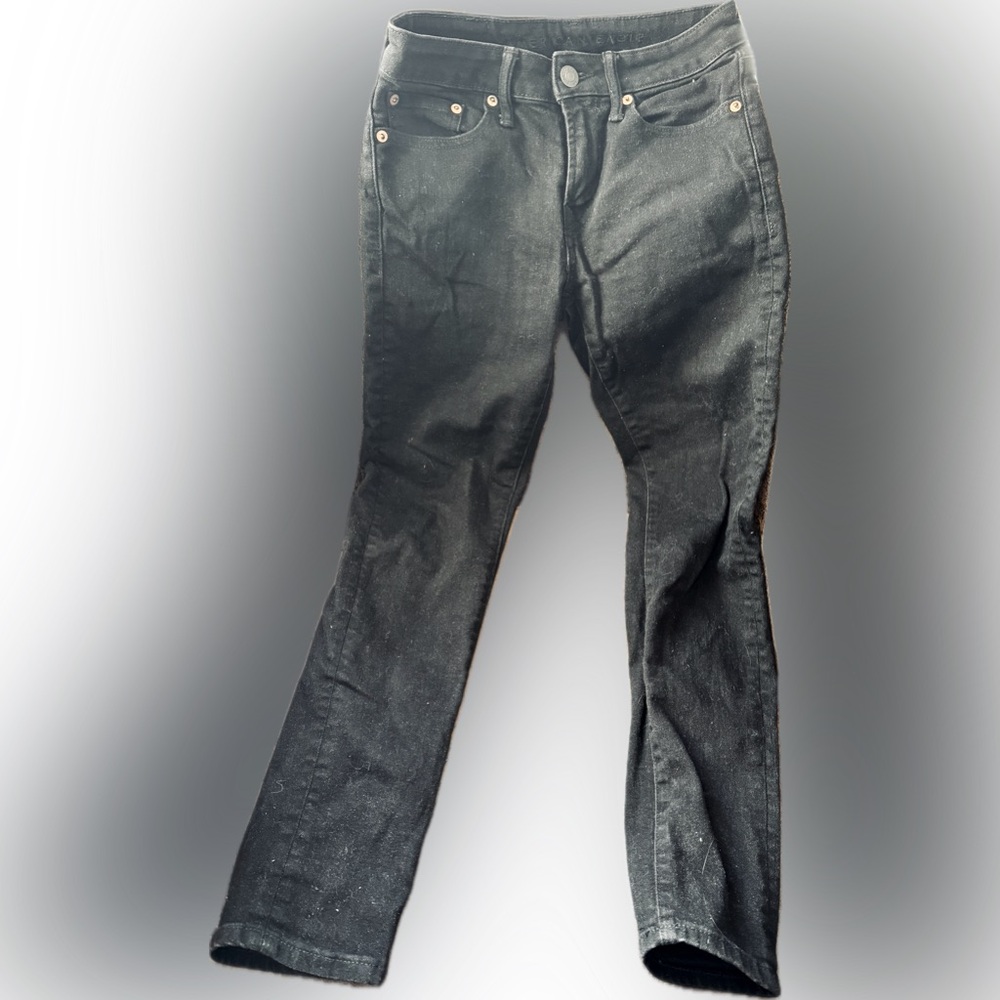 American Eagle Black Airflex Slim Jeans size 26Wx 28L